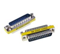 Oiyagai Lot de 2 Adaptateurs DB25 Mâle-Mâle - Connecteur D-SUB 25 Broches pour Câble Série, Ordinateur, Imprimante et Systèmes de Contrôle Industriel