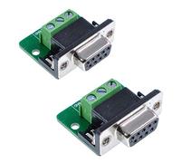 Oiyagai Lot de 2 Adaptateurs DB9-M3 Femelle 9 Broches RS232 Série à Module de Signal RXD TXD GND, sans Soudure