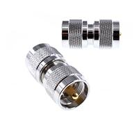 Oiyagai Lot de 2 Adaptateurs RF Coaxiaux UHF Mâle vers Mâle PL-259