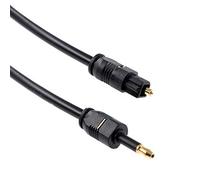 Oiyagai Lot de 2 Câbles Audio Numériques Optiques Toslink vers Mini Toslink, SPDIF, OD 4.0, 3M / 9.8FT