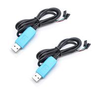 Oiyagai Lot de 2 Câbles USB vers TTL FT232 - Câble de Débogage et Programmation 3.3V/5V pour Raspberry Pi, Arduino et Microcontrôleurs