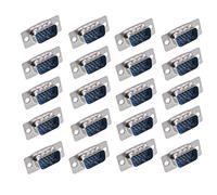 Oiyagai Lot de 20 Adaptateurs DB15 Mâles à Souder, D-SUB VGA, 3 Rangées, 15 Broches, Remplacement