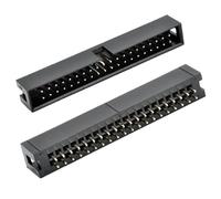 Oiyagai Lot de 20 Connecteurs IDC 40 Broches - Embases Boîtier 2,54 mm JTAG, Connecteurs Mâles pour Nappe Ruban, Projets Électroniques et Industriels