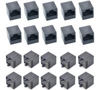 Oiyagai Lot de 20 Connecteurs Réseau RJ45 8P8C - Prise Ethernet 180° à Souder sur PCB pour Projets DIY, Réparation et Systèmes Intégrés