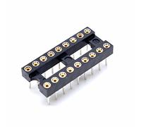 Oiyagai Lot de 20 Supports DIP IC 18 Broches - Pas 2,54 mm, Trous Ronds, à Souder pour Carte PCB, Projets DIY et Réparation Électronique