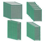 Oiyagai Lot de 30 Cartes PCB Prototype Double Face - Plaques en Fibre de Verre, 4 Tailles pour Projets Électroniques DIY et Breadboard