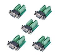 Oiyagai Lot de 5 Adaptateurs DB9-M2 Femelle 9 Broches avec Écrou, Connecteur de Signal Terminal