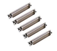 Oiyagai Lot de 5 Connecteurs DB37 Mâles 2 Rangées avec Vis de Verrouillage, Remplacement pour Câbles VGA, Blanc