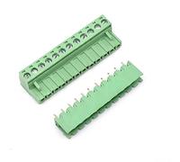 Oiyagai Lot de 5 Ensembles de Blocs de Bornes à Vis, 11 Broches, 5,08mm, Mâle et Femelle pour PCB
