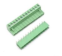 Oiyagai Lot de 5 Ensembles de Blocs de Bornes à Vis, 12 Broches, 5,08mm, Mâle et Femelle pour PCB