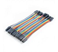 Oiyagai Lot de 5 Sets/200pcs Câbles Dupont Mâle à Femelle 10cm/3,9in pour Arduino Raspberry PI