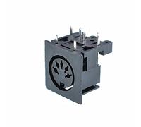 Oiyagai Lot de 5 Sockets PCB Montage à Angle Droit, 5 Broches, Femelle, Remplacement Standard DIN pour Ordinateur