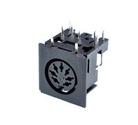 Oiyagai Lot de 5 Sockets PCB Montage à Angle Droit, 7 Broches, Femelle, Remplacement Standard DIN pour Ordinateur