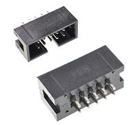 Oiyagai Lot de 50 Connecteurs IDC 10 Broches - Embases Boîtier 2,54 mm JTAG, Connecteurs Mâles pour Nappe Ruban, Projets Électroniques et Industriels