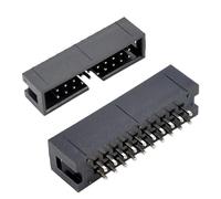 Oiyagai Lot de 50 Connecteurs IDC 20 Broches - Embases Boîtier 2,54 mm JTAG, Connecteurs Mâles pour Nappe Ruban, Projets Électroniques et Industriels