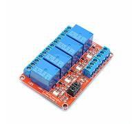 Oiyagai Module Relais 4 Canaux DC 24V avec Optocoupleur, Déclencheur H/L Niveau pour Arduino