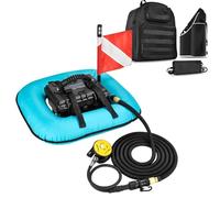 Oiyekntd Bouteille de plongée sous-Marine, Ventilateur de plongée, détendeur de plongée, autonomie de 70 Minutes, compresseur d'air étanche, pour la plongée de Loisirs et la pêche Blue-1Battery