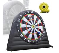 Oiyekntd Cible de Football Gonflable, Cible de fléchettes géante pour Enfants, Jeu de fléchettes avec Pompe, Cible de fléchettes géante, Jeux de Jardin B-3M/10FT
