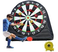 Oiyekntd Cible de Football Gonflable géante, idéale pour Les fêtes de Famille, Le Carnaval, avec 8 balles et Un souffleur. A-3M/10FT