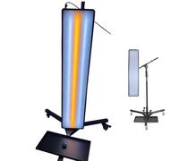 Oiyekntd Lampe PDR, Lampe de réparation de Bosses de Voiture, Lampes de nivellement sur Pied, Lampe LED pour Outils PDR, Lampe réflecteur de débosselage avec Support de réglage, Lampe de nivellement