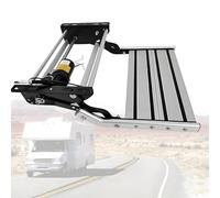 Oiyekntd Marchepied électrique rétractable pour Camping-Car, escalier Pliable en Alliage d'aluminium avec pédale antidérapante et éclairage LED Puissant SingleLayer-12V