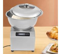 Oiyekntd Pétrin électrique Professionnel, cuve en Acier Inoxydable 304, Facile à Nettoyer, pour Pain et Pizza, avec Couvercle Transparent et Double Rotation 8KG/17.6LBS