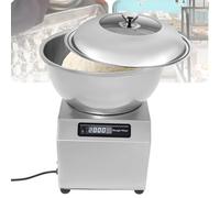 Oiyekntd Pétrin Professionnel, 1400 TR/Min, en Acier Inoxydable, de Table, avec Couvercle en Verre, idéal pour Les Restaurants, boulangeries et cafés. 5KG/11LBS