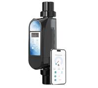 Oiyekntd Système de chloration au sel pour Piscine enterrée, électrolyseur à sel de Grande capacité avec Application de contrôle Intelligente, Cellule de sel pour Piscine 16g/h