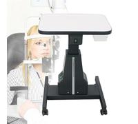 Oiyekntd Table électrique d'optométrie, Table de Travail motorisée Professionnelle réglable pour Instruments d'optique, avec tiroir, pour magasins d'optométrie et opticiens Black