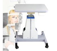 Oiyekntd Table électrique d'optométrie, Table de Travail motorisée Professionnelle réglable pour Instruments d'optique, avec tiroir, pour magasins d'optométrie et opticiens White