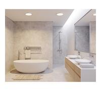 OJA 29 SDB plafonnier Plastique Blanc-chrome LED integrée 3000/4000K - Nordlux 2015026133