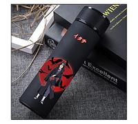 OJABHSH Bouteilles d'eau pour Anime Naruto, bouteille isotherme en acier inoxydable, accessoires de camping portables pour cadeau d'anniversaire (T)