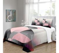 OJASDBDJE Imprimée/Impression 3D Géo Cat Housse De Couette 3 Pièces Modern Art Parure De Lit Ultra-Douce Fermeture Éclair pour Enfants/Adulte Déco De Chambre King(220x240cm)