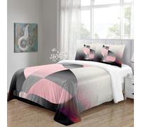 OJASDBDJE Imprimée/Impression 3D Géo Cat Housse De Couette 3 Pièces Modern Art Parure De Lit Ultra-Douce Facile d'entretien pour Garçons/Filles Déco De Chambre Single(140x200cm)