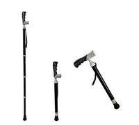 OJHFJMGH Canne Blanche， Canne de Marche télescopique en Alliage Titane, antidérapante, Ultra-légère, Pratique, réglable, adaptée aux Voyages