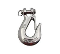 OJHFJMGH Crochets de Levage Palan Robuste en Acier Inoxydable SS304, chaîne de Levage Marchandises, Crochet pivotant à œil et mâchoire avec loquet(1000kg)