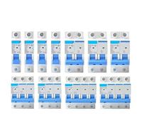 OJHFJMGH Disjoncteur à air, Interrupteur Miniature à air Domestique, Montage sur Rail DIN, 1P, 2P, 3P, 4P, AC 230/400 V(25a,3)