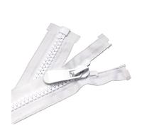 OJHFJMGH Fermetures à glissière, Fermetures éclair Doubles à Ouverture Facile, Grandes et Double Sens, for Vestes tentes, Accessoires de Couture(KY932 White,250CM-NO8)