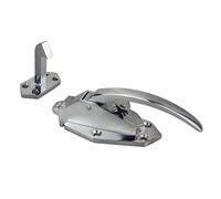 OJHFJMGH Poignées de Porte Poignée de Porte à Presser, poignée congélateur sans Rendez-Vous, boîte sèche, Convexe en Alliage d'aluminium verrouillant la Verrouillage réglable