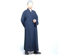 OJHFJMGH Robe Shaolin Temple Bouddhiste Moine Costume Zen Bouddhiste Robe Homme Longue Robe Moine Robe for Adultes(Blue,43)