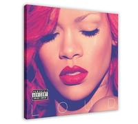 OJHTDB Rihanna Loud Couverture d'album Impression sur toile Décoration murale pour salon, chambre à coucher 70 x 70 cm