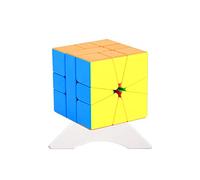 OJIN MoYu MoFang JiaoShi MFJS Meilong Square-1 Cube spécial Cubing Classroom SQ-1 Puzzle Twsit Fluide et Rapide Casse-tête Puzzle Cube avec Un trépied Cube (sans Autocollant)