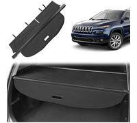 Ojklv Voiture Étagère Arrière Rétractable de Coffre pour Jeep Cherokee 2014-2018, Arrière Coffre Étagères Cache-Bagages Couverture de Cargaison
