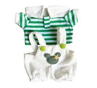 OJREEUB Ensemble porte-jarretelles avec t-shirt pour poupées de 20 cm, vert, 11 cm-13 cm