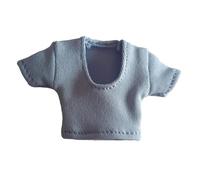 OJREEUB Figurine d'action féminine à l'échelle 1/12 - Vêtements de poupée doux - Bleu - Longueur : 3 cm