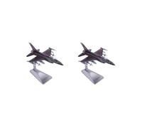 OJREEUB Lot de 2 avions de chasse 1/100 F16 - Cadeau pour étagère de salle de classe