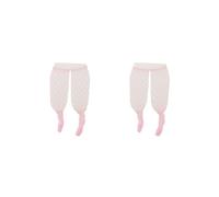 OJREEUB Lot de 2 bas en résille à l'échelle 1/6 pour figurines de soldat de 30,5 cm, rose, 9 cm