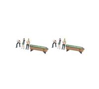 OJREEUB Lot de 2 figurines en résine à l'échelle 1/64 pour décoration de table de sable