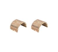 OJREEUB Lot de 2 ponts d'escalade en bois pour hamster, reptile, souris, rat, tortue