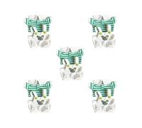 OJREEUB Lot de 5 pantalons porte-jarretelles avec t-shirt Accs Vêtements miniatures pour poupées de 20 cm Vert 11 cm-13 cm